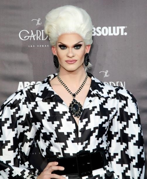 RuPaul's Drag Race" season 13 contestant Elliott with 2 Ts attends the one year anniversary party at The Garden Las Vegas on June 11, 2021 in Las...
