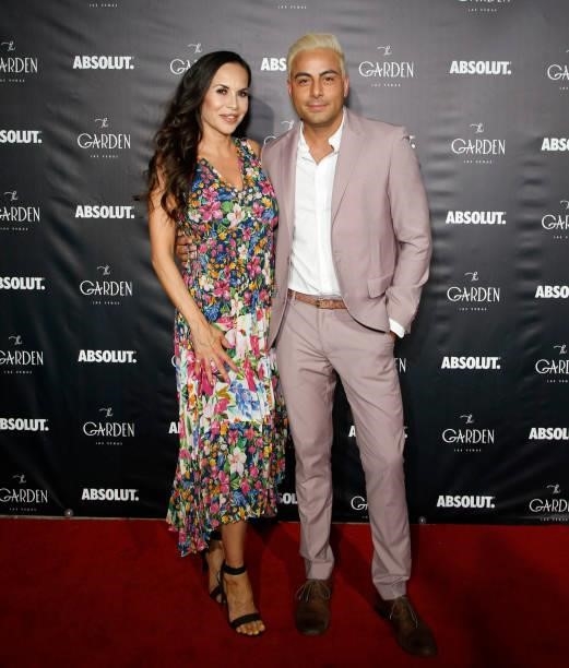The Garden Las Vegas owners Edith Castillo and Eduardo Cordova attend the one year anniversary party at The Garden Las Vegas on June 11, 2021 in Las...