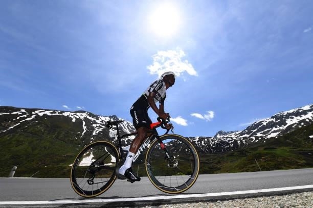 Nicholas Dlamini of South Africa and Team Qhubeka Assos during the 84th Tour de Suisse 2021, Stage 7 a 23,2km Individual Time Trial stage from...