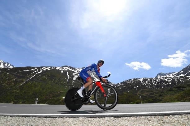 Jake Stewart of United Kingdom and Team Groupama - FDJ during the 84th Tour de Suisse 2021, Stage 7 a 23,2km Individual Time Trial stage from...
