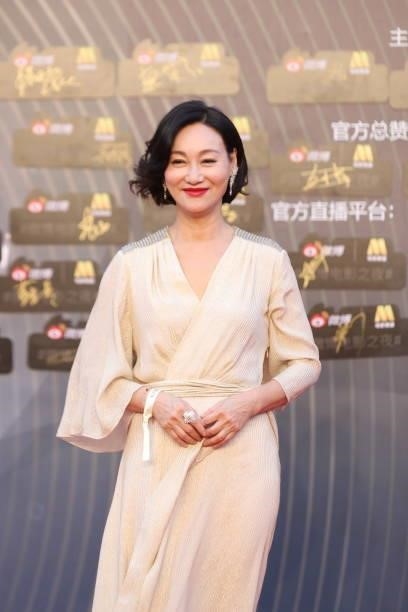 Actress Kara Wai Ying-hung attends 2021 Weibo Movie Awards Ceremony on June 12, 2021 in Shanghai, China.
