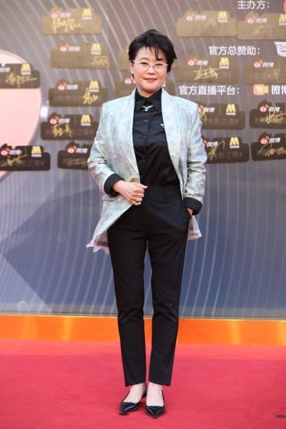 Director Li Shaohong attends 2021 Weibo Movie Awards Ceremony on June 12, 2021 in Shanghai, China.