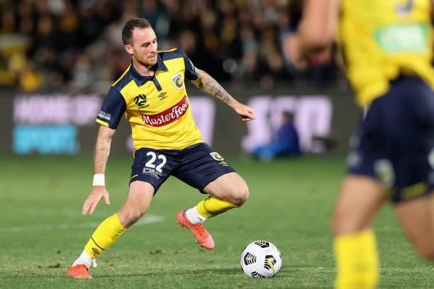 Michal Janota of the Mariners during the A-League Elimination Final match between Central Coast Mariners and Macarthur FC at Central Coast Stadium,...