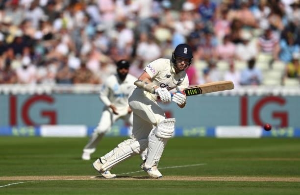 England batsman James Bracey in batting action during day three of the second LV= Insurance Test Match between England and New Zealand at Edgbaston...