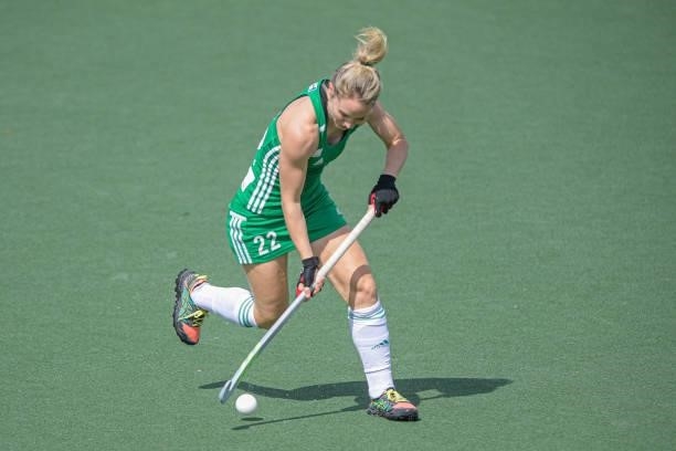 Nicola Daly of Ireland during the Euro Hockey Championships match between Ireland and Italy at Wagener Stadion on June 12, 2021 in Amstelveen,...