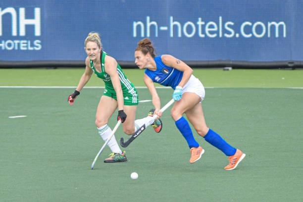 During the Euro Hockey Championships match between Ireland and Italy at Wagener Stadion on June 12, 2021 in Amstelveen, Netherlands
