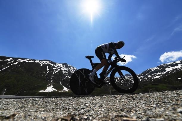 Reinardt Janse Van Rensburg of South Africa and Team Qhubeka Assos during the 84th Tour de Suisse 2021, Stage 7 a 23,2km Individual Time Trial stage...