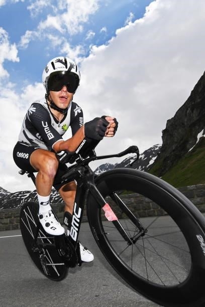 Domenico Pozzovivo of Italy and Team Qhubeka Assos during the 84th Tour de Suisse 2021, Stage 7 a 23,2km Individual Time Trial stage from...