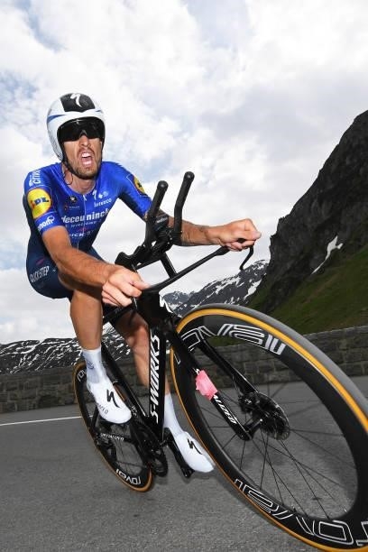 Mattia Cattaneo of Italy and Team Deceuninck - Quick-Step during the 84th Tour de Suisse 2021, Stage 7 a 23,2km Individual Time Trial stage from...