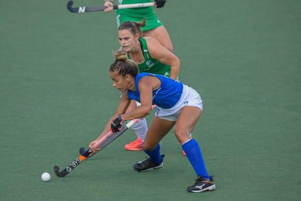Sofia Maldonando of Italy during the Euro Hockey Championships match between Ireland and Italy at Wagener Stadion on June 12, 2021 in Amstelveen,...