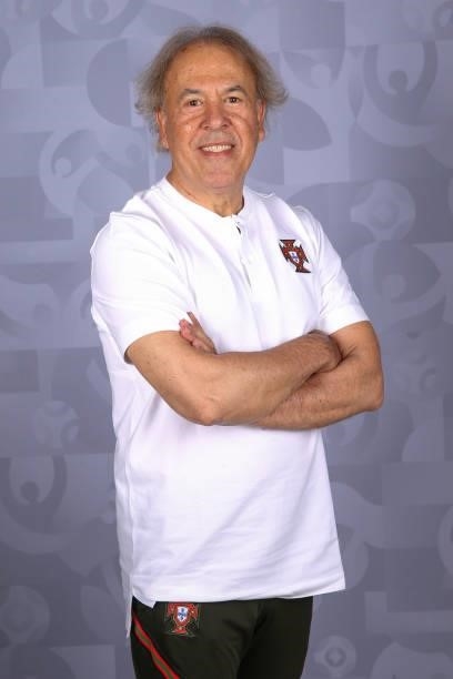 Assistant coach Ilidio Vale of Portugal poses for a photo during the official UEFA Euro 2020 media access day on June 11, 2021 in Budapest, Hungary.