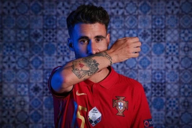Rafa Silva of Portugal poses for a photo during the official UEFA Euro 2020 media access day on June 11, 2021 in Budapest, Hungary.