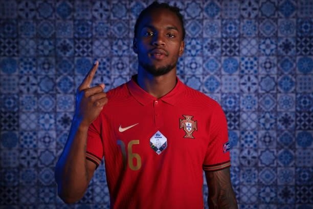 Renato Sanches of Portugal poses for a photo during the official UEFA Euro 2020 media access day on June 11, 2021 in Budapest, Hungary.