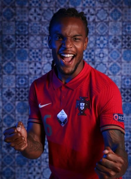 Renato Sanches of Portugal poses for a photo during the official UEFA Euro 2020 media access day on June 11, 2021 in Budapest, Hungary.