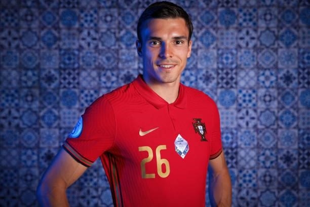 Joao Palhinha of Portugal poses for a photo during the official UEFA Euro 2020 media access day on June 11, 2021 in Budapest, Hungary.