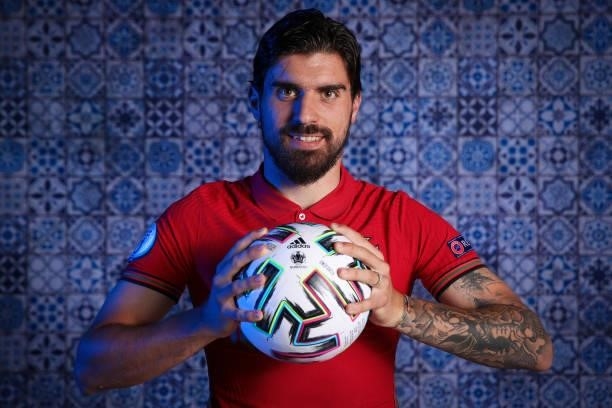 Ruben Neves of Portugal poses for a photo during the official UEFA Euro 2020 media access day on June 11, 2021 in Budapest, Hungary.