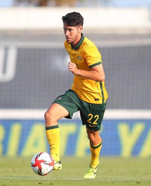 Connor O ́Toolei of Australia in action during a International Friendly match between Mexico and Australia at Marbella Municipal Stadium on June 12,...