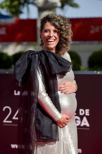 Celia Bermejo attends 'Garcia Y Garcia' premiere during the 24th Malaga Film Festival at the Miramar Hotel on June 12, 2021 in Malaga, Spain.