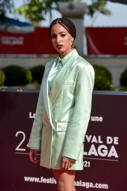 Dariam Coco attends 'Garcia Y Garcia' premiere during the 24th Malaga Film Festival at the Miramar Hotel on June 12, 2021 in Malaga, Spain.