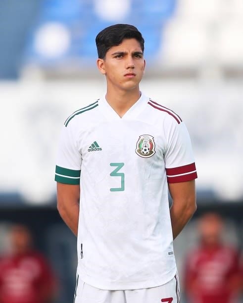 Kevin Nahín Álvarez Campos of Mexico looks on during a International Friendly match between Mexico and Australia at Marbella Municipal Stadium on...
