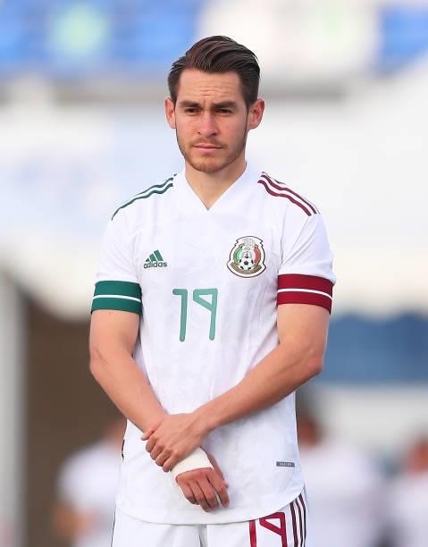 Jesús Ricardo Angulo Uriarte of Mexico looks on during a International Friendly match between Mexico and Australia at Marbella Municipal Stadium on...