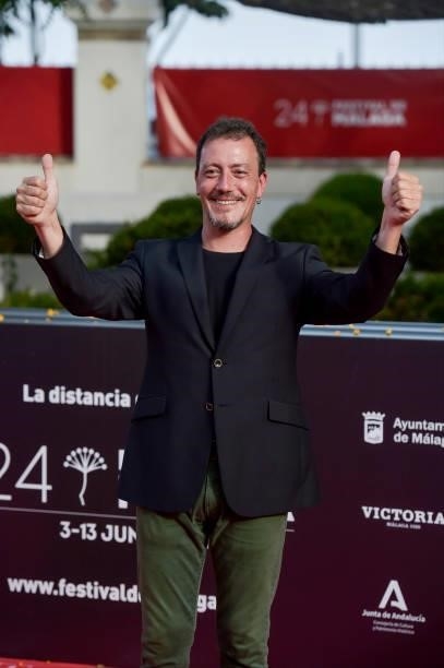Roger Casamajor attends 'Garcia Y Garcia' premiere during the 24th Malaga Film Festival at the Miramar Hotel on June 12, 2021 in Malaga, Spain.
