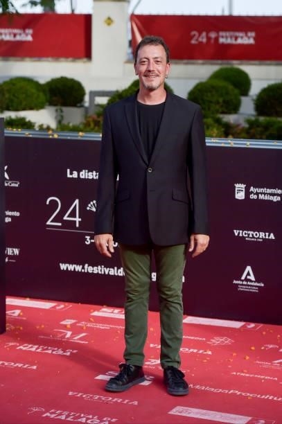 Roger Casamajor attends 'Garcia Y Garcia' premiere during the 24th Malaga Film Festival at the Miramar Hotel on June 12, 2021 in Malaga, Spain.