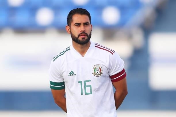 José Joaquín Esquivel Martínez of Mexico looks on during a International Friendly match between Mexico and Australia at Marbella Municipal Stadium on...