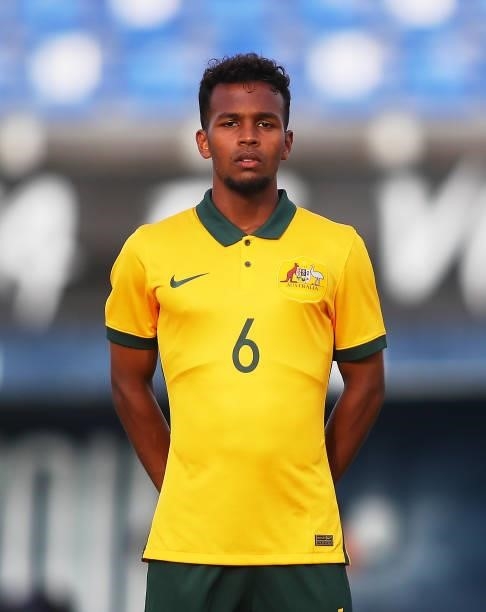 Tyrese Francois of Australia look on during a International Friendly match between Mexico and Australia at Marbella Municipal Stadium on June 12,...