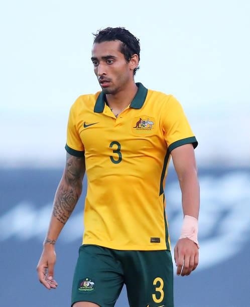 Gabriel Cleur of Australia look on during a International Friendly match between Mexico and Australia at Marbella Municipal Stadium on June 12, 2021...
