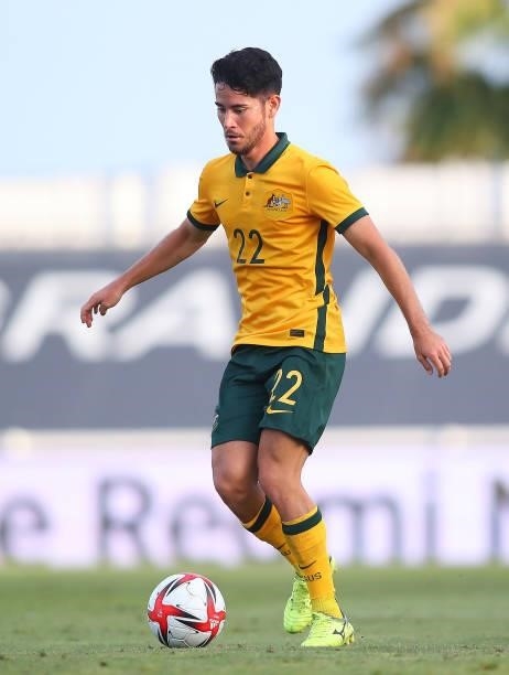 Connor O ́Toolei of Australia in action during a International Friendly match between Mexico and Australia at Marbella Municipal Stadium on June 12,...
