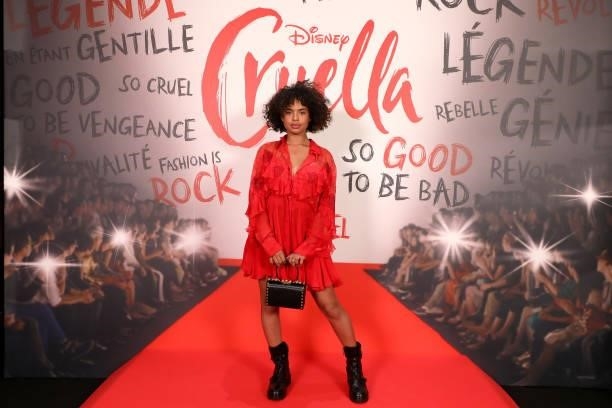 Paola LTC attends the “Cruella” Paris Gala Screening at cinema Le Grand Rex on June 11, 2021 in Paris, France.