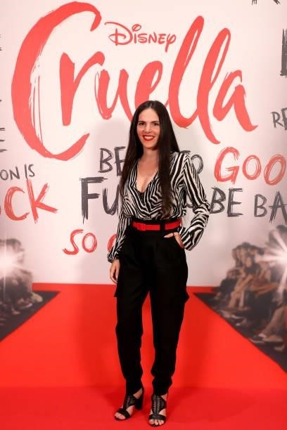 Charlotte Hervieux attends the “Cruella” Paris Gala Screening at cinema Le Grand Rex on June 11, 2021 in Paris, France.