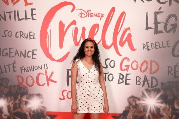Cerise Calixte attends the “Cruella” Paris Gala Screening at cinema Le Grand Rex on June 11, 2021 in Paris, France.