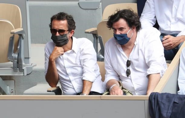 Alexandre Bompard attends day 13 of the 2021 Roland-Garros, French Open, a Grand Slam tennis tournament at Roland-Garros stadium on June 11, 2021 in...