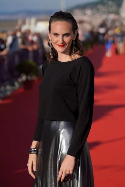 Zoé Wittock attends the red carpet closing ceremony of the 35th Cabourg Film Festival - Day Four on June 12, 2021 in Cabourg, France.