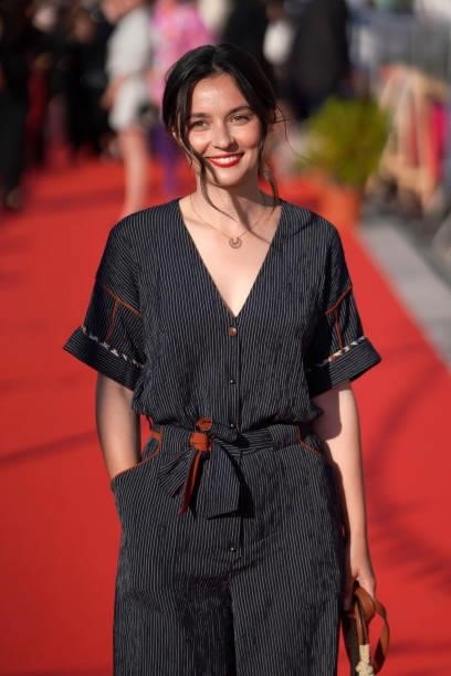 Tiphaine Hass attends the red carpet closing ceremony of the 35th Cabourg Film Festival - Day Four on June 12, 2021 in Cabourg, France.