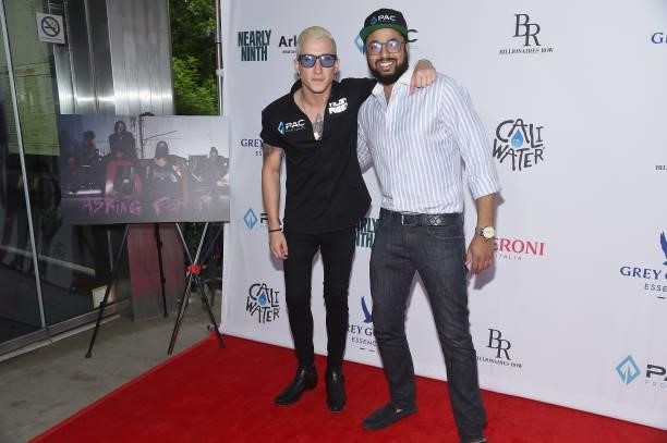 Actor Talon Reid and director/producer Rock Jacobs attend the 2021 Tribeca Festival Premiere private screening of "Asking For It