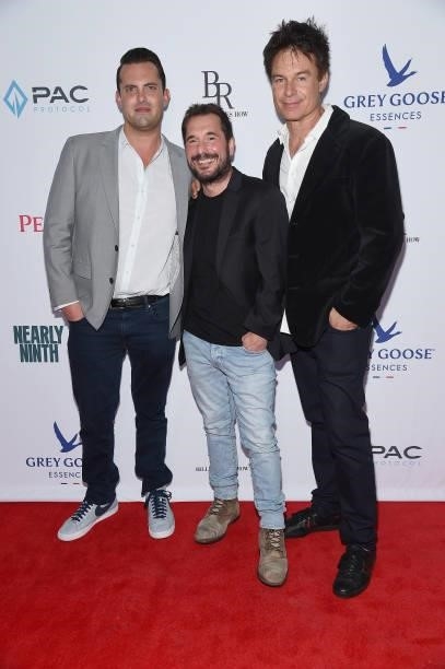 Producers Pat Hibler, Luke Daniels and Patrick Muldoon attend the 2021 Tribeca Festival Premiere private screening of "Asking For It
