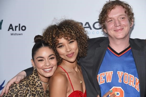 Actors Vanessa Hudgens, Alexandra Shipp and director Eamon O'Rourke attend the 2021 Tribeca Festival Premiere private screening of "Asking For It