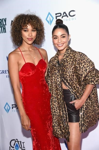Actors Alexandra Shipp and Vanessa Hudgens attend the 2021 Tribeca Festival Premiere private screening of "Asking For It