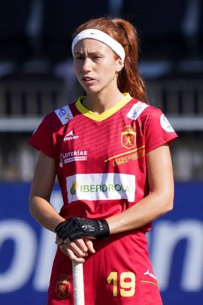 Begona Garcia of Spain during the Euro Hockey Championships Women match between Belgium and Spain at Wagener Stadion on June 13, 2021 in Amstelveen,...