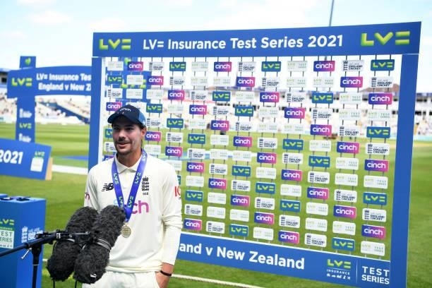 Rory Burns of England looks on following Day Four of the Second Test LV= Insurance Test Series match between England and New Zealand at Edgbaston on...