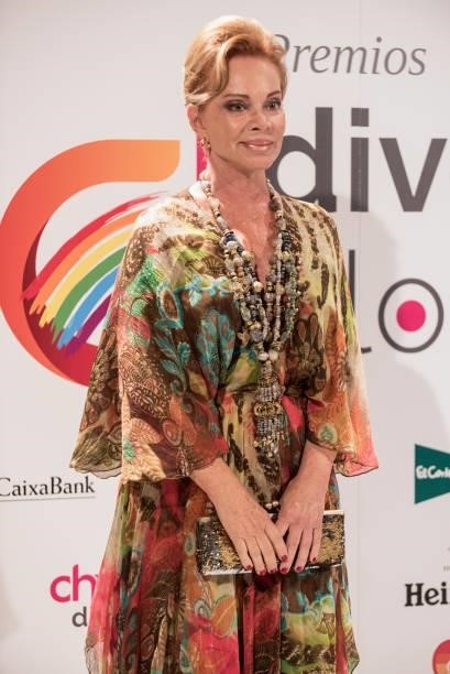 Singer Paloma San Basilio attends the Diversa Awards 2021 at Círculo de Bellas Artes on June 12, 2021 in Madrid, Spain. The awards recognises members...
