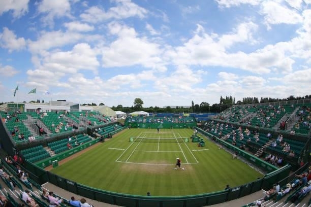 General view of Centre Court during day 1 of the Nottingham Trophy at Nottingham Tennis Centre on June 13, 2021 in Nottingham, England.