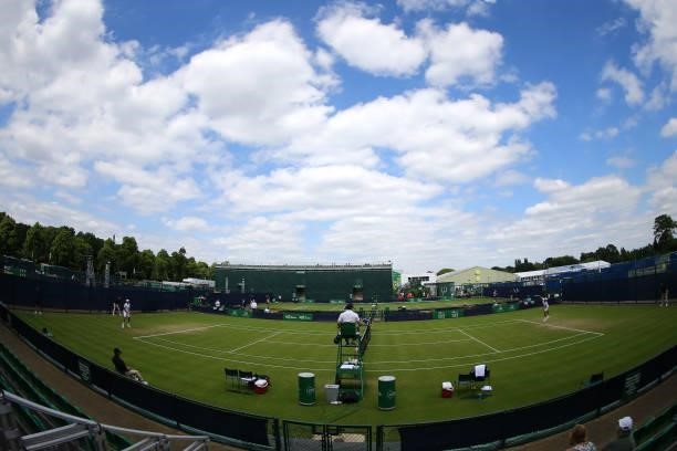 General view during day 1 of the Nottingham Trophy at Nottingham Tennis Centre on June 13, 2021 in Nottingham, England.