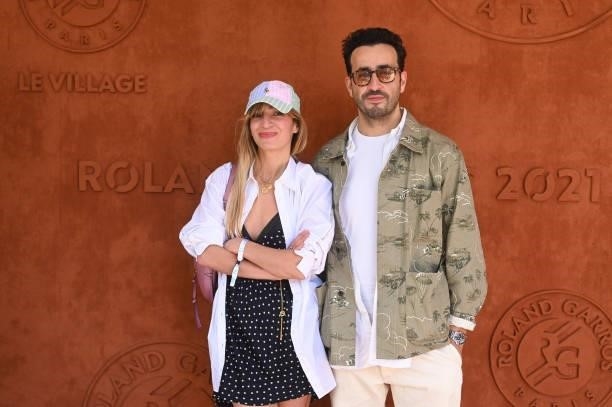 Jonathan Cohen and guest attend the French Open 2021at Roland Garros on June 13, 2021 in Paris, France.