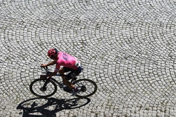Neilson Powless of United States and Team EF Education - Nippo during the 84th Tour de Suisse 2021, Stage 8 a 159,5km stage from Andermatt to...