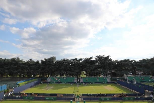 General view of the outer court during day 1 of the Nottingham Trophy at Nottingham Tennis Centre on June 13, 2021 in Nottingham, England.