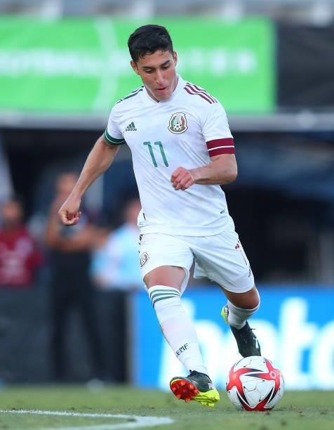 Alejandro Zendejas Saavedra of Mexico in action during a International Friendly match between Mexico and Australia at Marbella Municipal Stadium on...